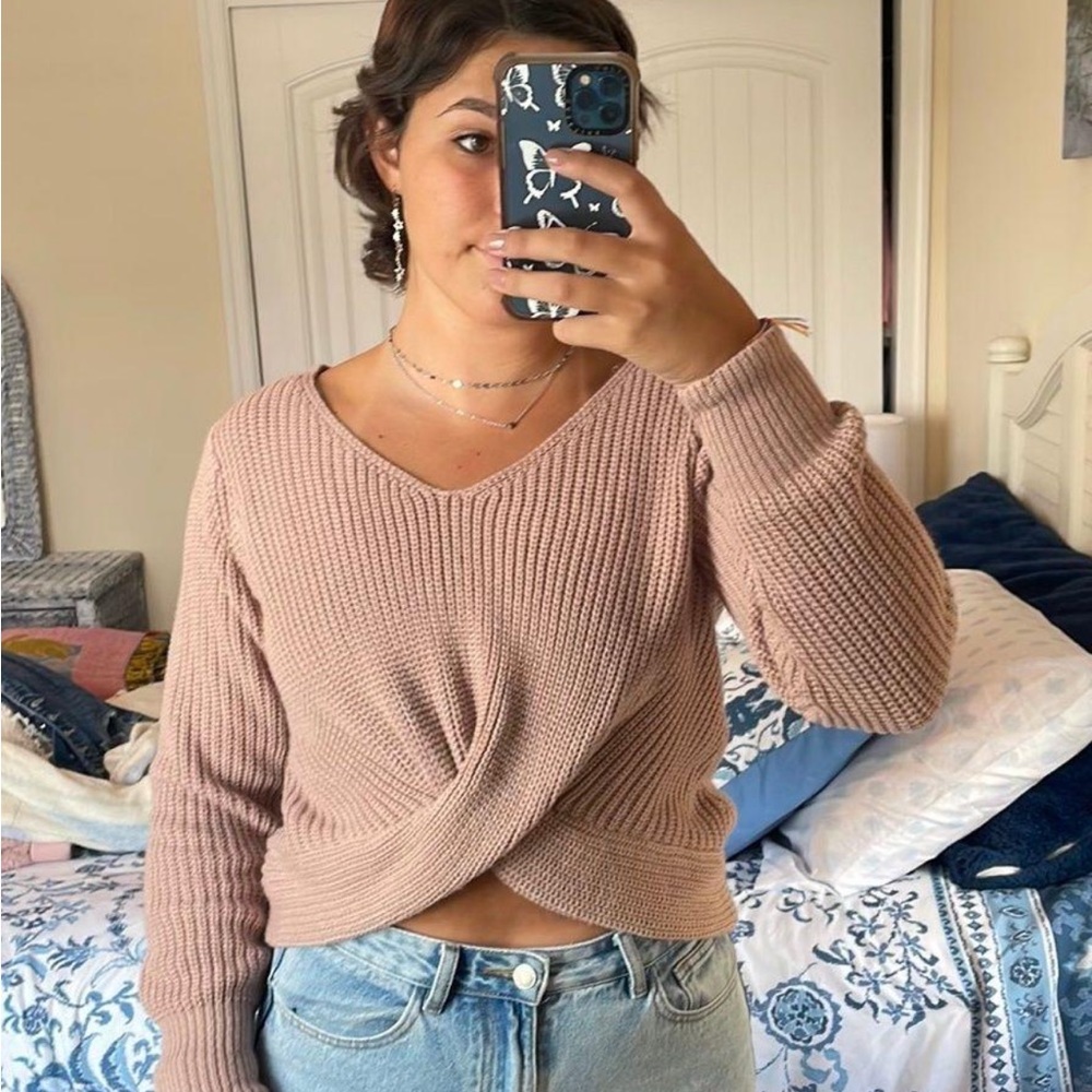 Shein Twist Front Sweater